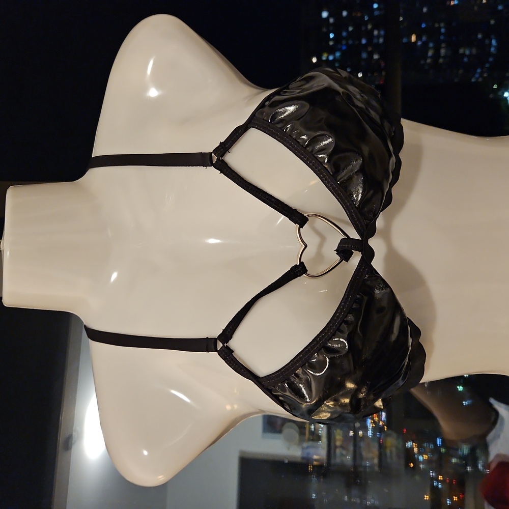 Vinyl Bra Top